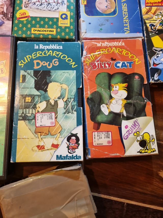videocassette cartoni animati