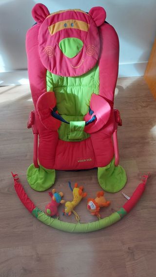 hamaca musical  y vibratoria de bebé