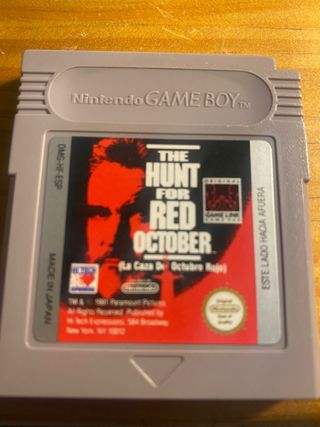 Juego game boy The hunt for Red October