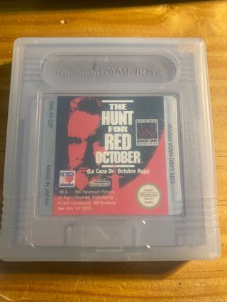 Juego game boy The hunt for Red October