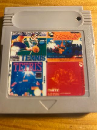 4 in 1 game TENNIS BattleCity TETRIS HeiankyoAlien