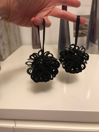 Adornos navidad bolas negras