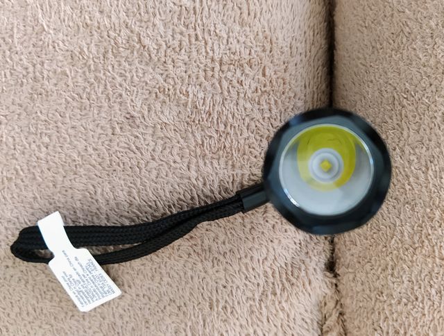 Linterna Mini LED Aluminio Negro