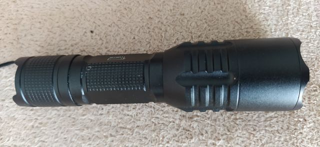 Linterna Mini LED Aluminio Negro