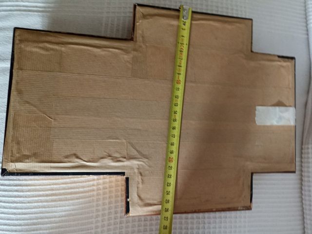 Cuadro con cruz de Bolillos artesanal