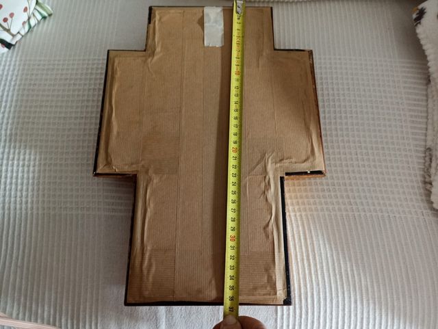 Cuadro con cruz de Bolillos artesanal