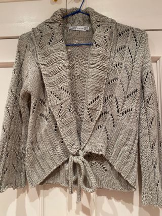 Chaqueta zara gris-plateada