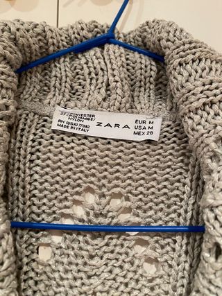 Chaqueta zara gris-plateada