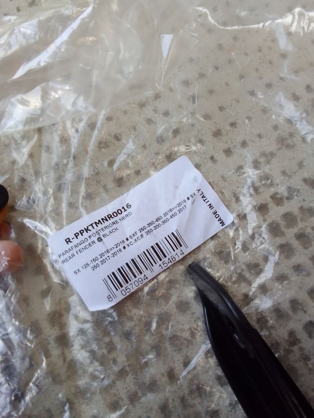 parafango posteriore nuovo