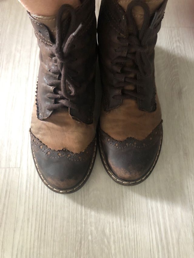 Stivaletto basso in vera pelle n 38