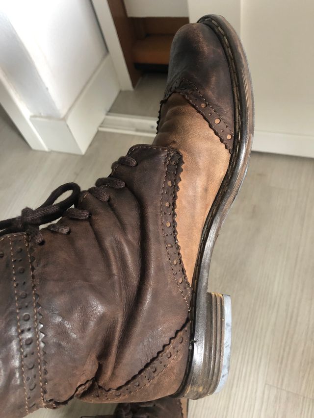 Stivaletto basso in vera pelle n 38