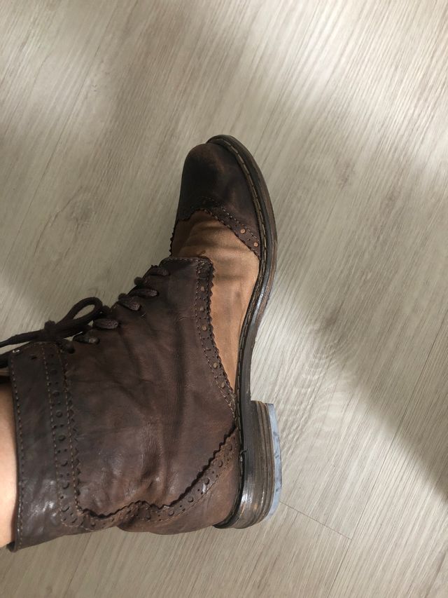 Stivaletto basso in vera pelle n 38