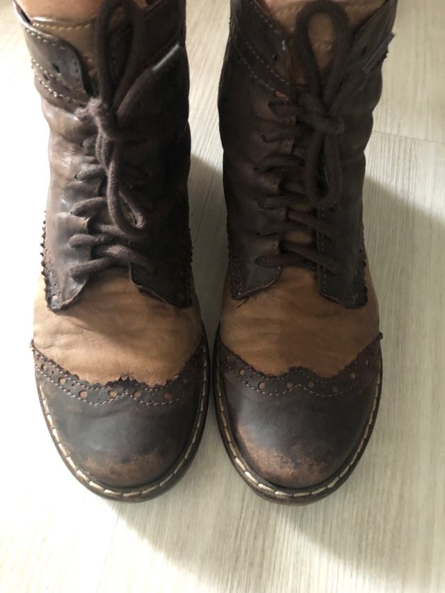 Stivaletto basso in vera pelle n 38