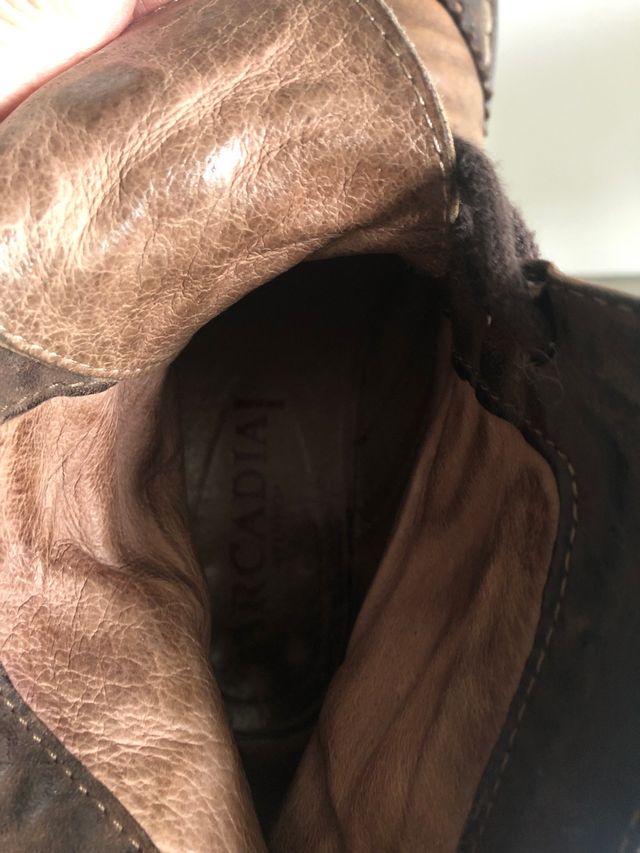 Stivaletto basso in vera pelle n 38