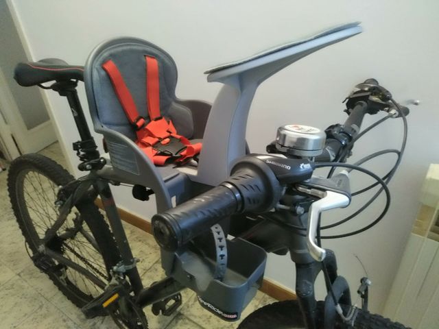 Sillita porta bebé para bicicleta