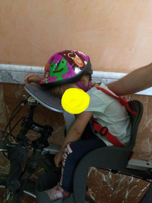 Sillita porta bebé para bicicleta