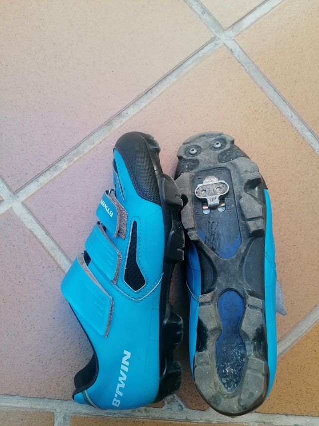 zapatillas mtb btt dechatlon btwin rockrider 42