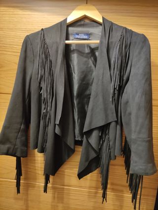 Cazadora de ante Bershka