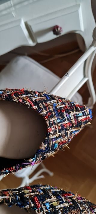 Zapato Sfera plano tweed