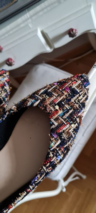 Zapato Sfera plano tweed