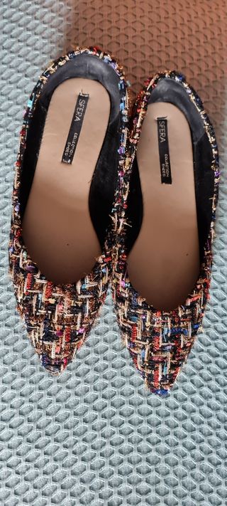 Zapato Sfera plano tweed