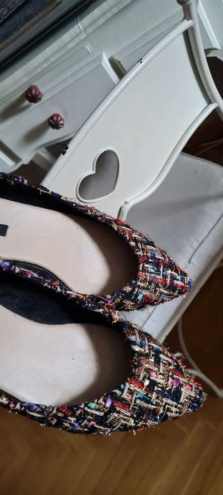 Zapato Sfera plano tweed