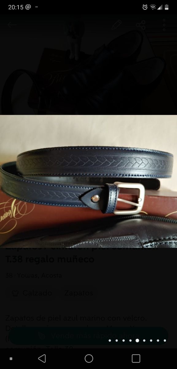 Zapatos de piel, comunión. Talla 38