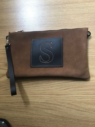 Bolso cartera Marrón de Ante. Ideal para regalo