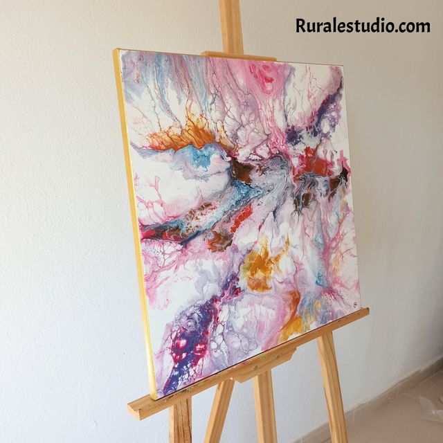 Pintura abstracta Nº51 (50 x 50 cm)