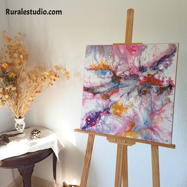 Pintura abstracta Nº51 (50 x 50 cm)