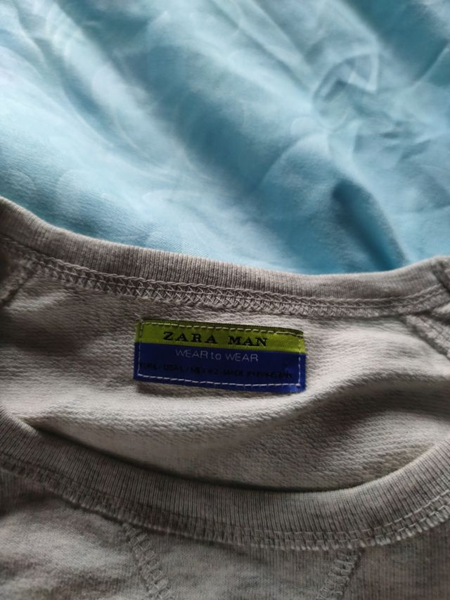 zaraman t-shirt grigio polvere