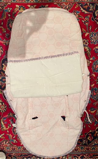 Funda de coche (blanca/rosa)