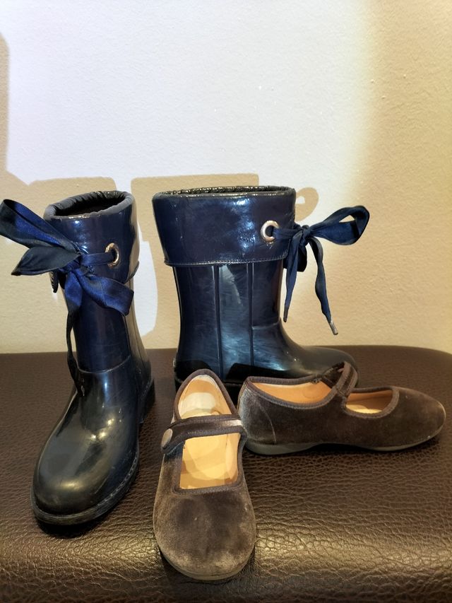 Lote botas agua y zapatis