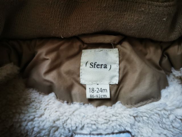 abrigo bebé sfera 18 - 24 meses
