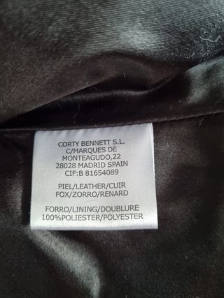 Chaleco de piel de zorro