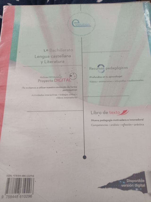 Lengua castellana y literatura 1 bachillerato