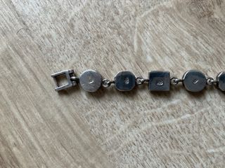 Pulsera plata y nácar