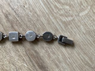Pulsera plata y nácar