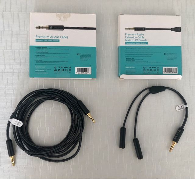 Cables y adaptadores de audio (podcasting, etc)