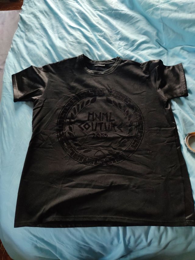 mnml minimal t-shirt nera logo