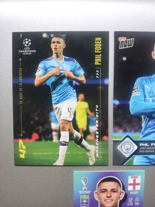 Lote Foden Panini Topps Champions League 