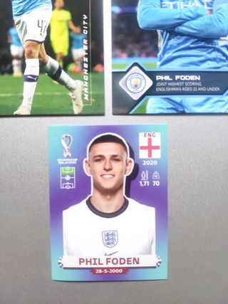 Lote Foden Panini Topps Champions League 