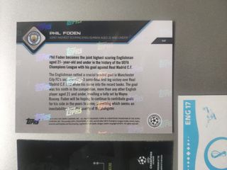 Lote Foden Panini Topps Champions League 