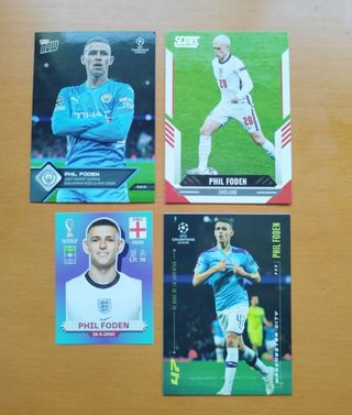 Lote Foden Panini Topps Champions League 