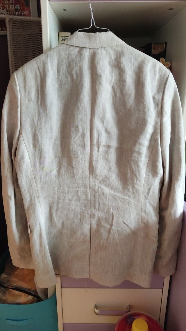 Chaqueta caballero lino