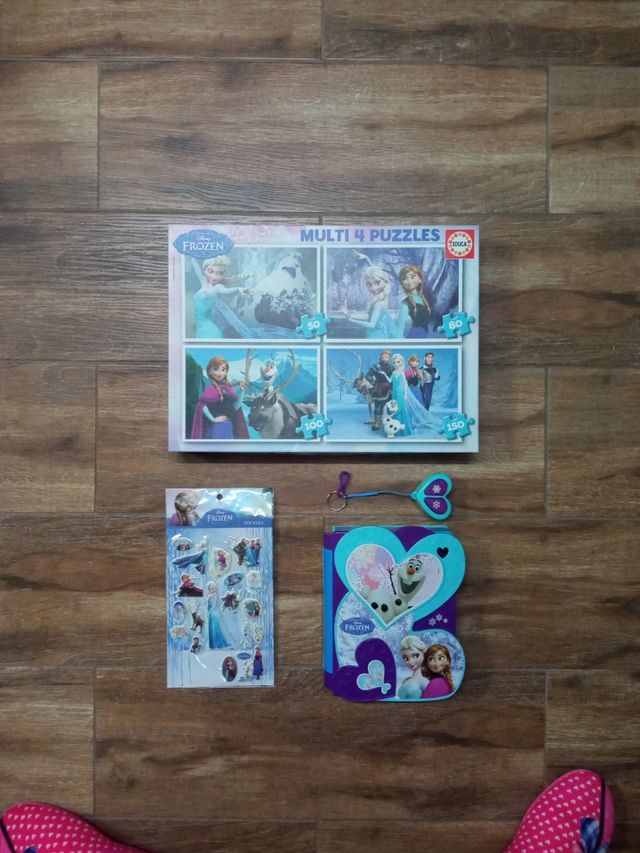 Diario secreto electrónico y puzzles de Frozen