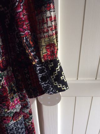 Vestido midi patchwork Zara