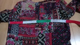 Vestido midi patchwork Zara