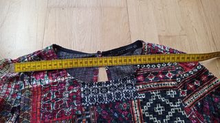 Vestido midi patchwork Zara
