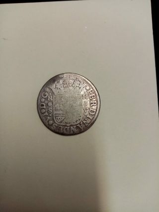 Fernando VI, rey de España, moneda de plata de 2 r